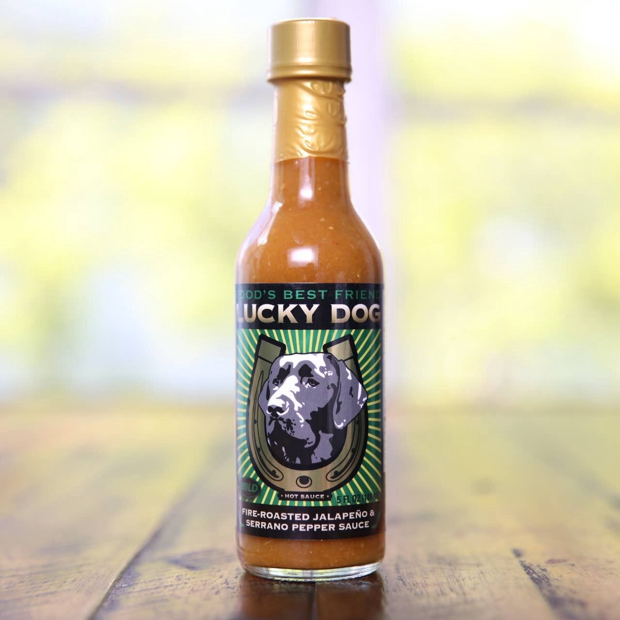 Lucky Dog Hot Pepper Sauce - Green Label