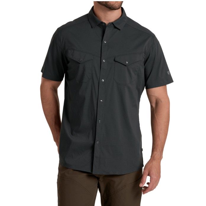 Kuhl Men's Stealth Short Sleeve Shirt, Color: Blackout, Size: Medium
