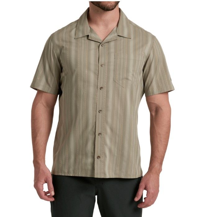 Kuhl Men's Bohemian Short Sleeve Shirt, Color: Stone Ridge, Size: Medium