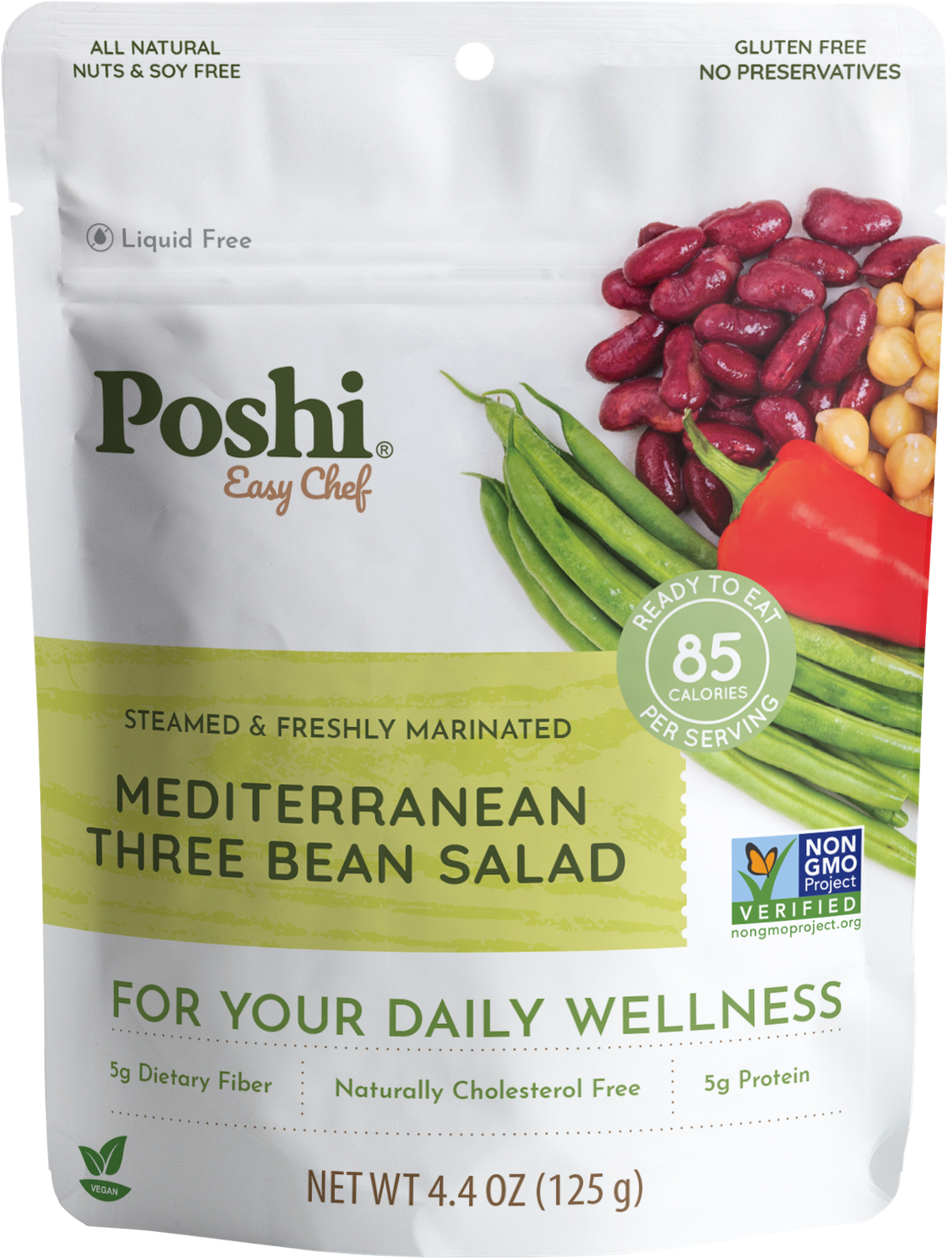 Mediterranean Three Bean Salad, 4.4 oz