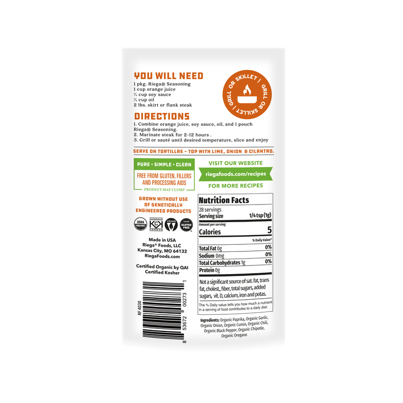 Organic Carne Asada Seasoning