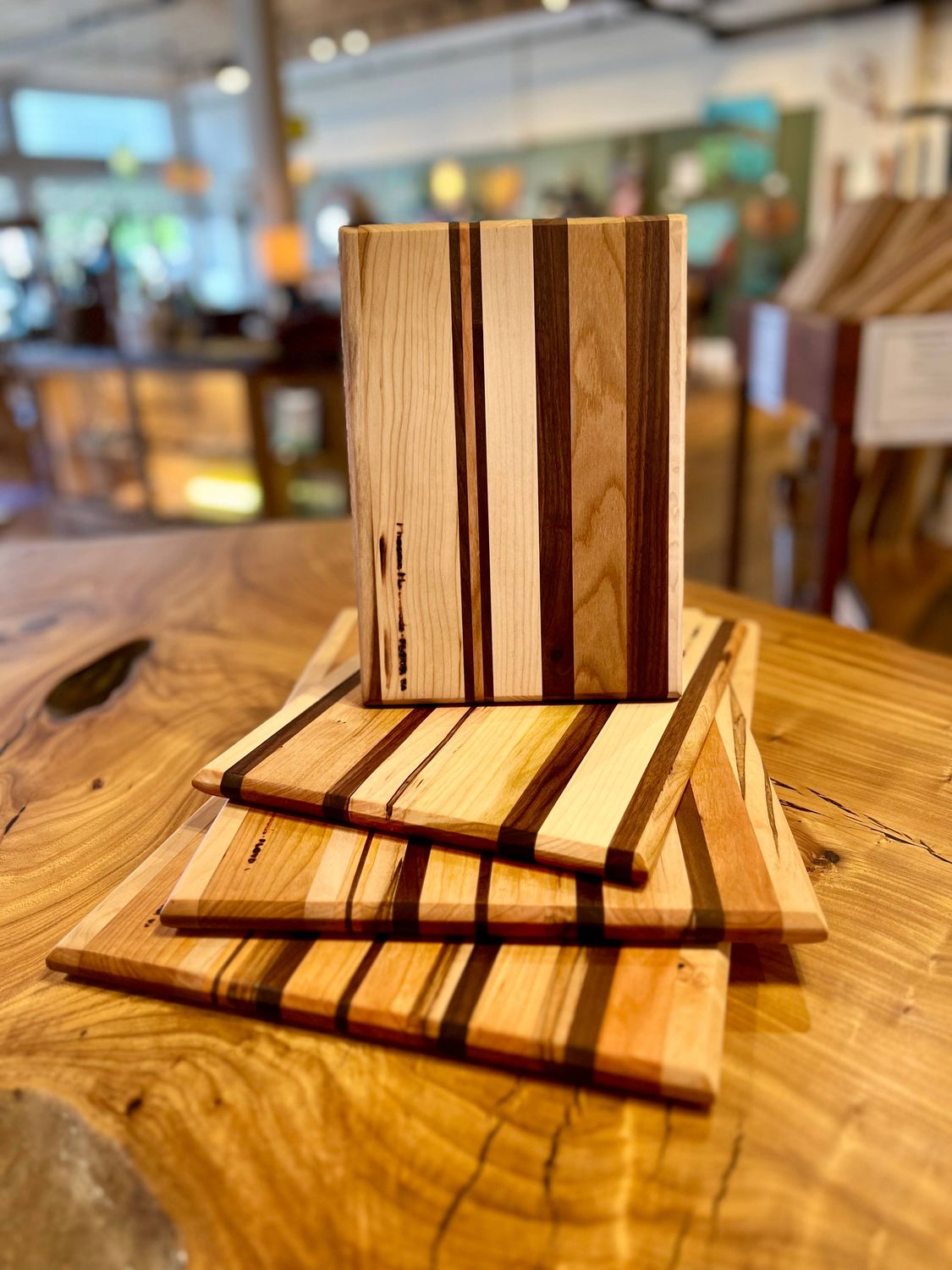 Appalachian Striped Wood Cutting Board, Size: Small