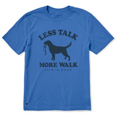 Life is Good Men's Less Talk More Walk Short Sleeve Crusher Tee