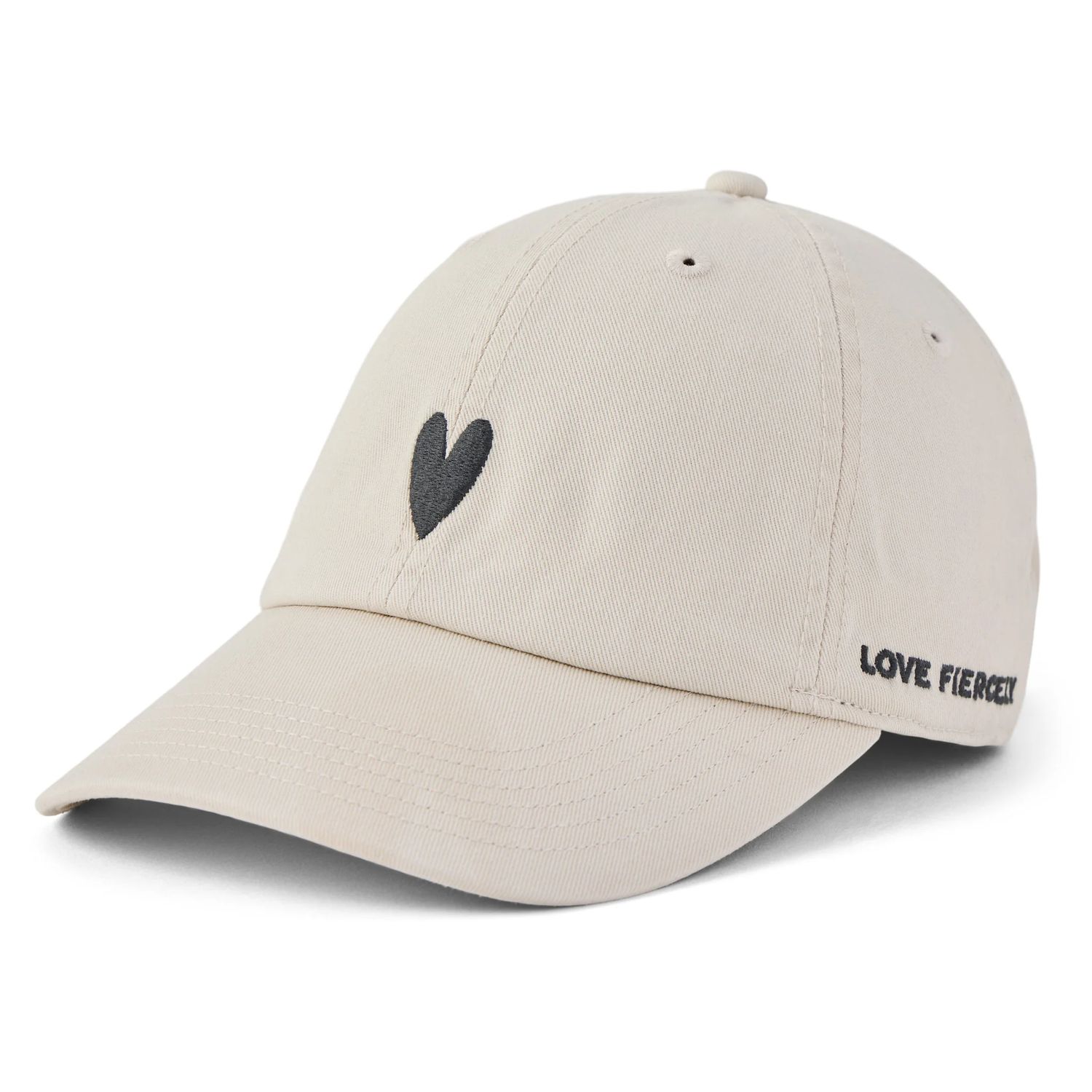 Life is Good Adult Unisex Dragon Eye Heart Chill Cap, Color: Birch White, Size: OS