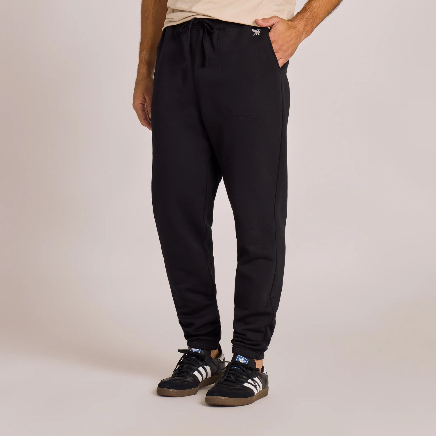 Life is Good Men's Solid Good Vibes Jogger, Color: True Black, Size: Small