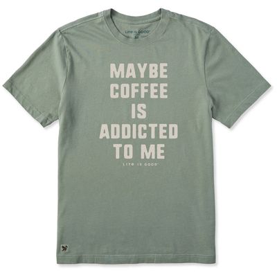 Life is Good Men's Coffee Love Short Sleeve Crusher Tee