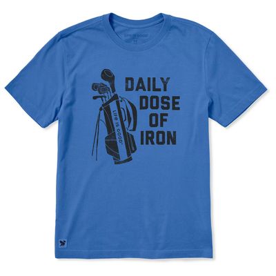 Life is Good Men's Daily Dose Golf Bag Short Sleeve Crusher Tee