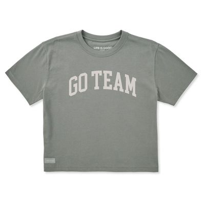 Life is Good Women's Arch Go Team Short Sleeve Crusher Boxy Tee