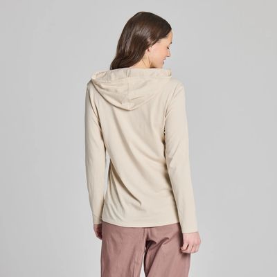 Life is Good Women's Poppy Field Long Sleeve Crusher-Lite Hooded Tee