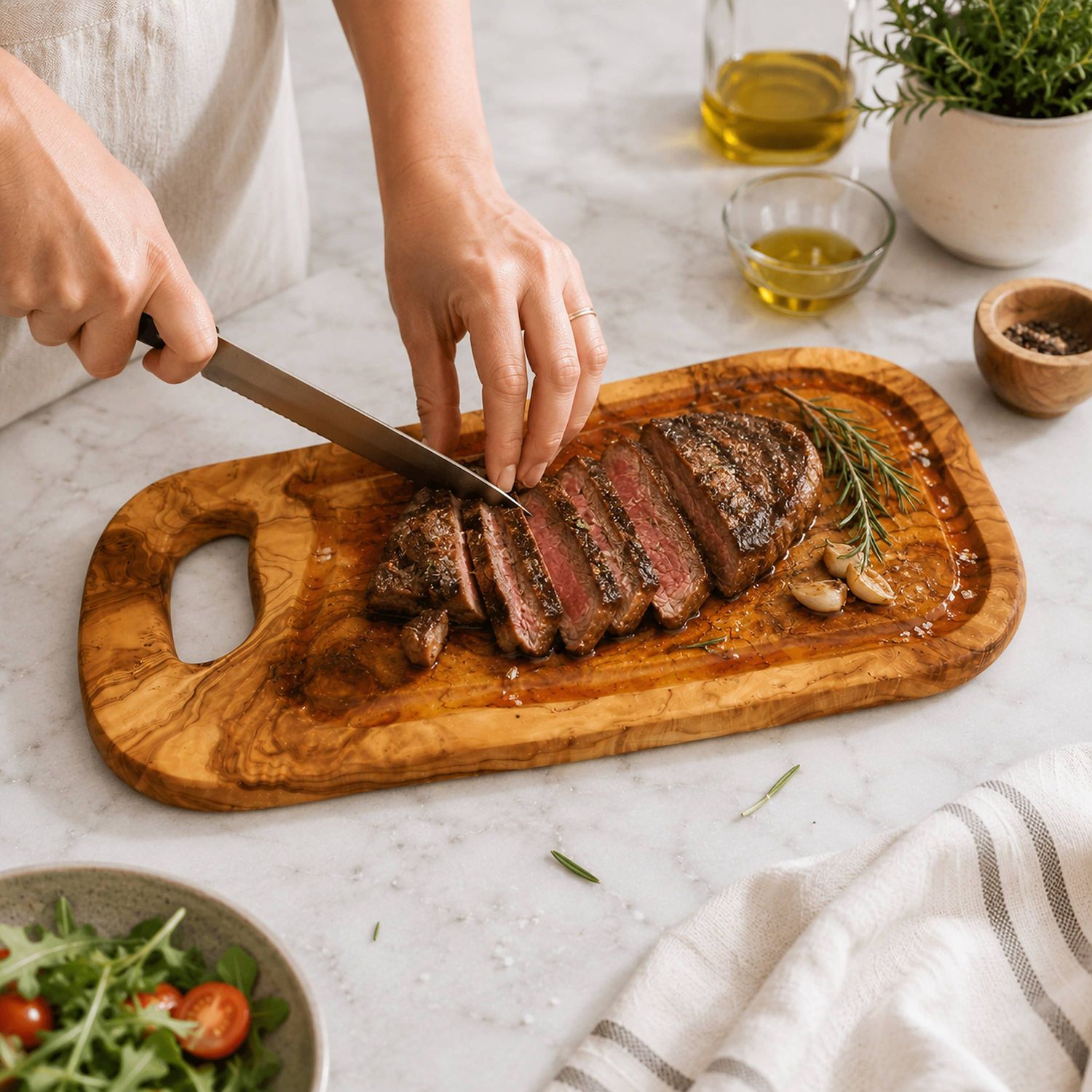 Olive Wood Carving Board - 15.5 Inches