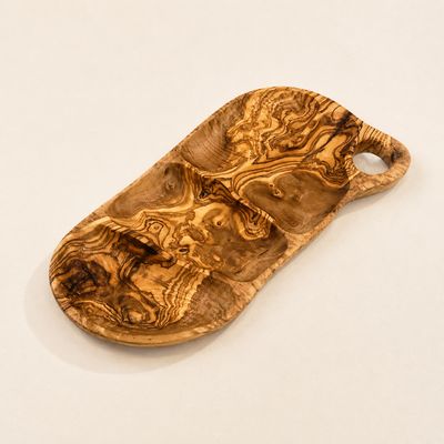 Olive Wood Appetizer Tray