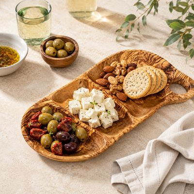 Olive Wood Appetizer Tray