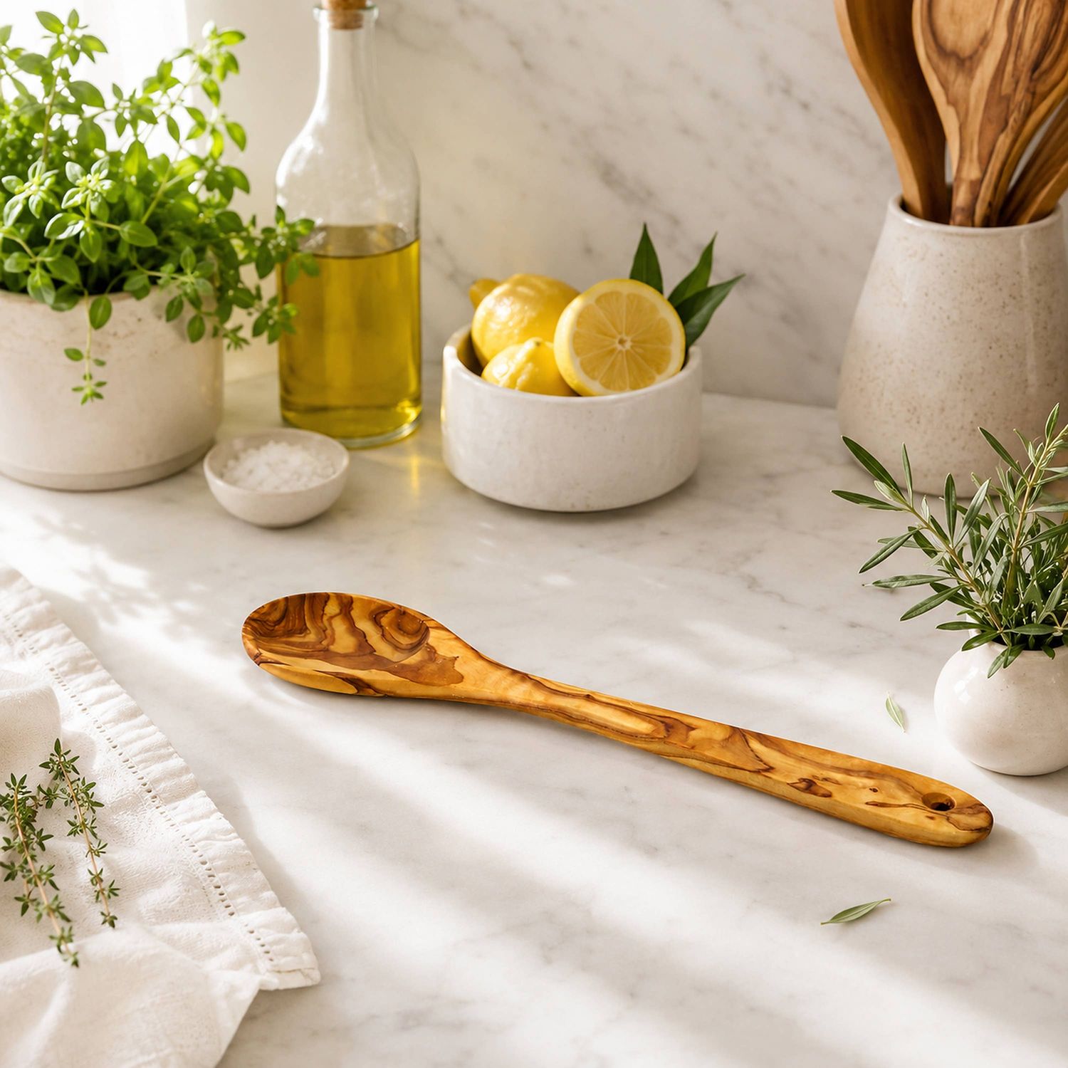 Olivewood Cooking Spoon – 12 Inch, Size: 12 inch