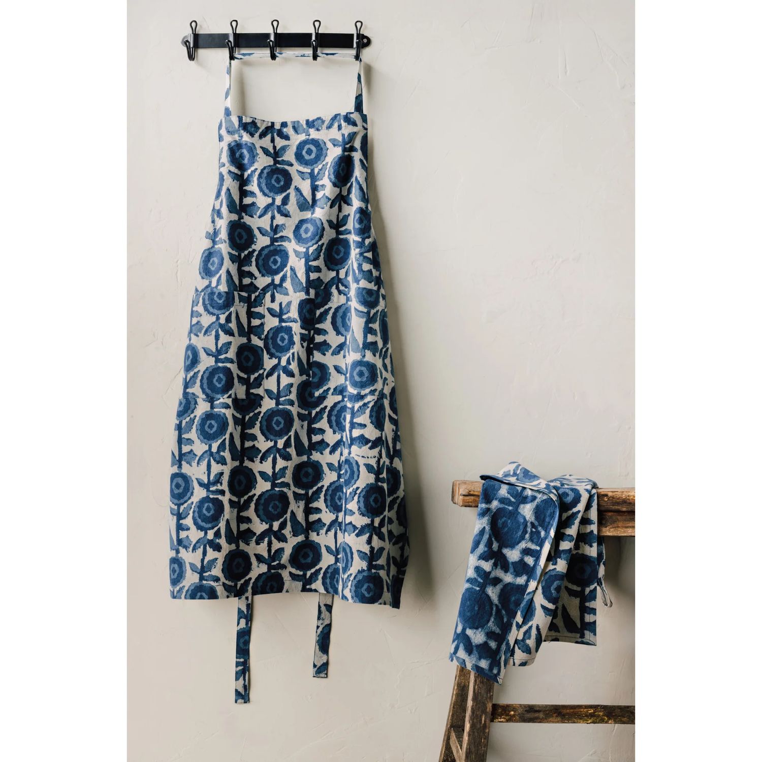 Apron Block Print - Gilia