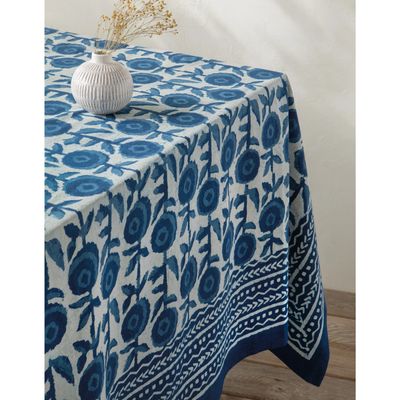 Tablecloth Block Print - Gilia