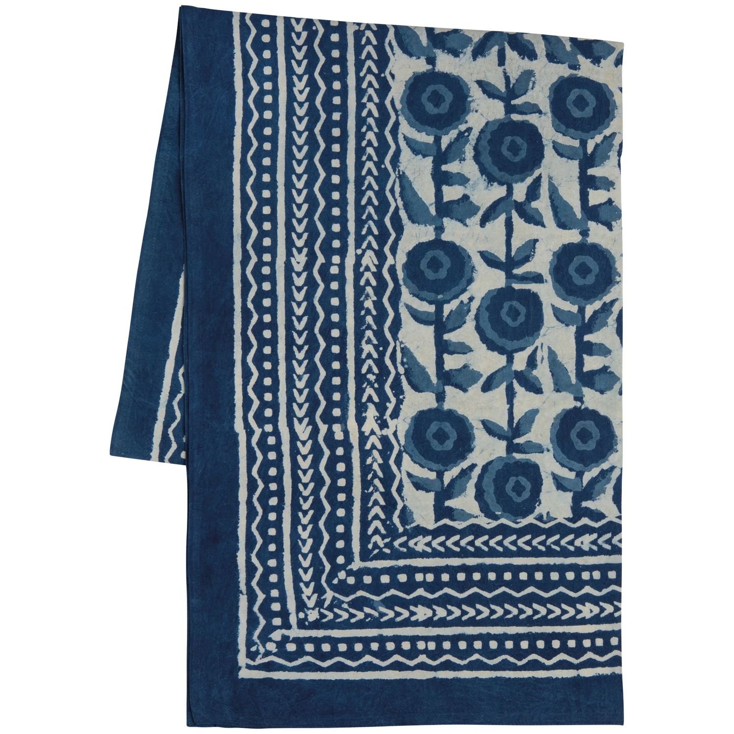 Tablecloth Block Print - Gilia, Size: 60 x 84 Inches