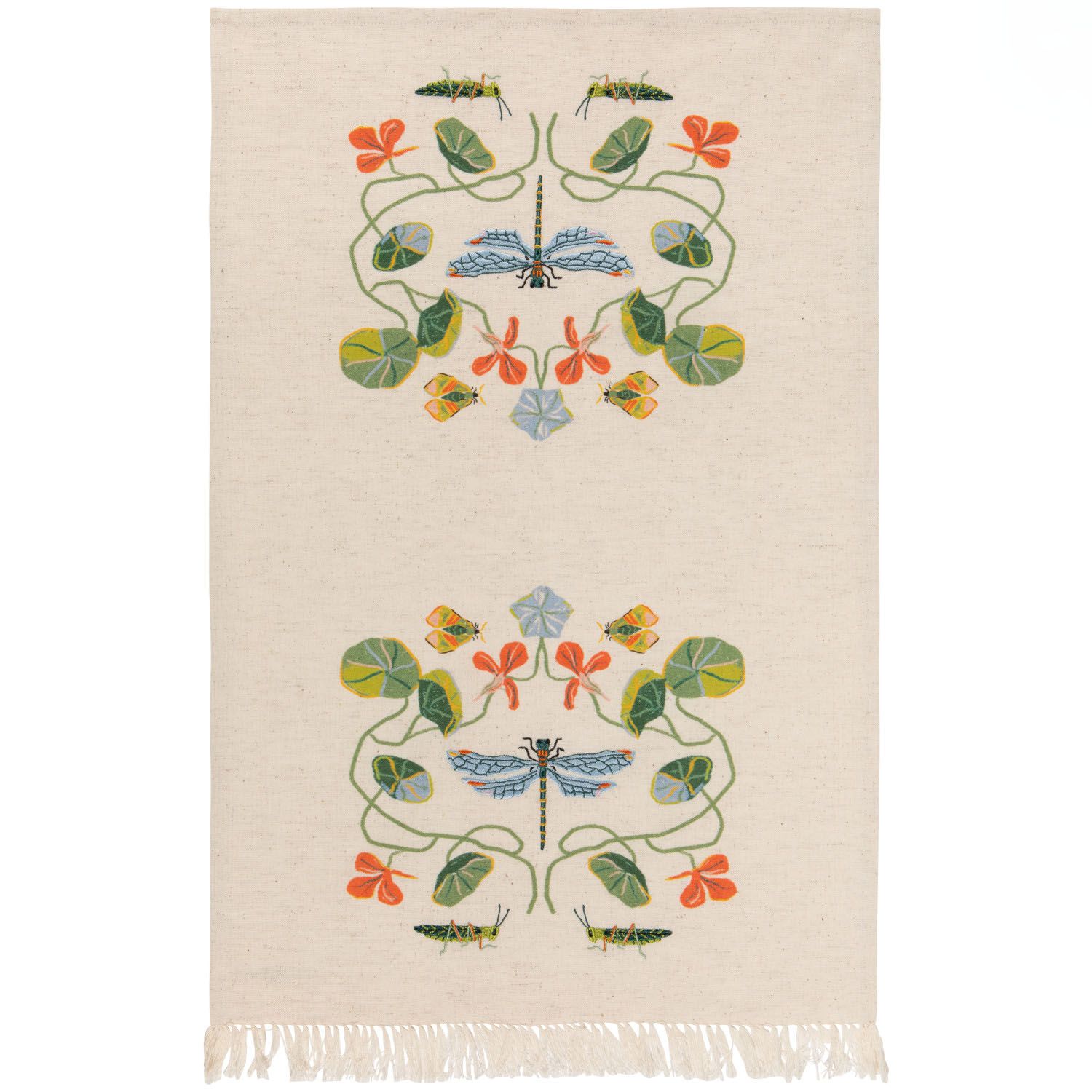 Dishtowel Embroidered - Pond's Edge
