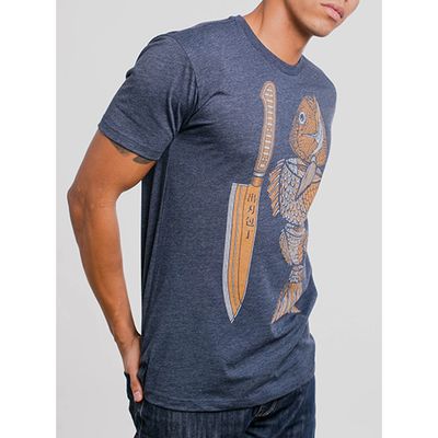 Curbside Clothing Men's Unisex Tee, Fish Food
