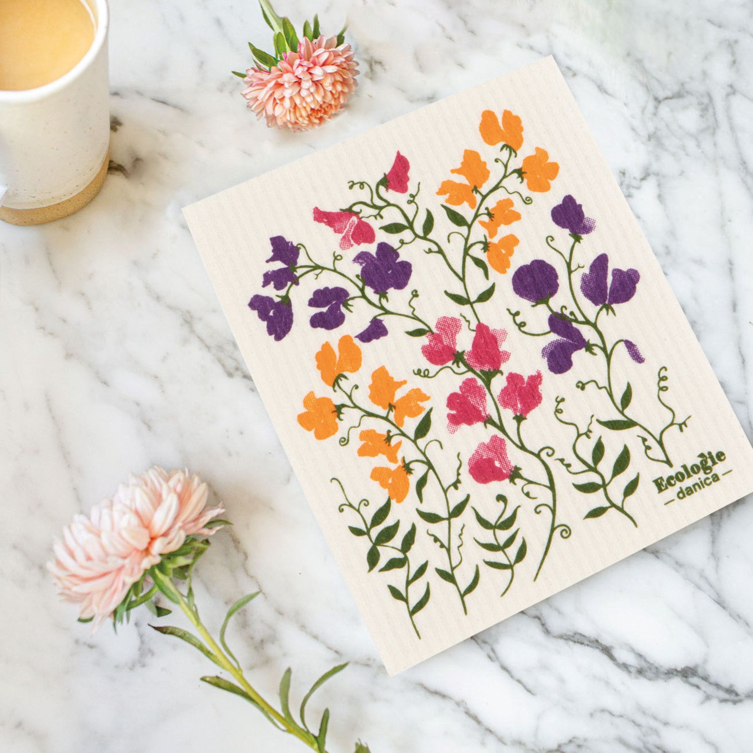 Swedish Dishcloth - Sweet Pea