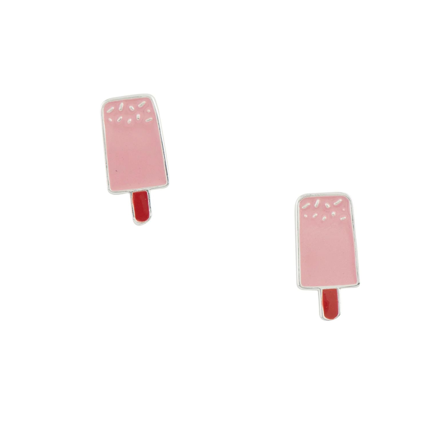 Tomas Jewelry Sprinkled Popsicle Stud Earrings, Color: Silver