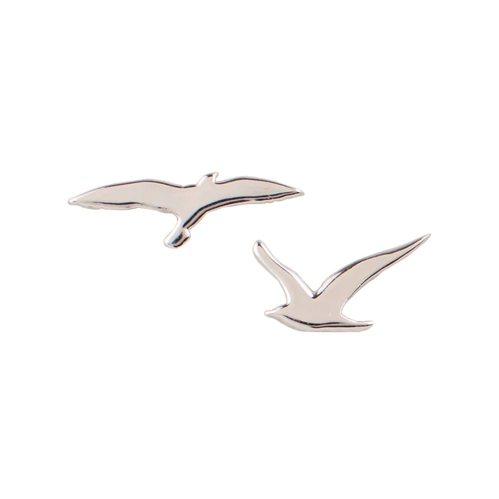 Tomas Jewelry Soaring Seagulls Stud Earrings, Color: Silver