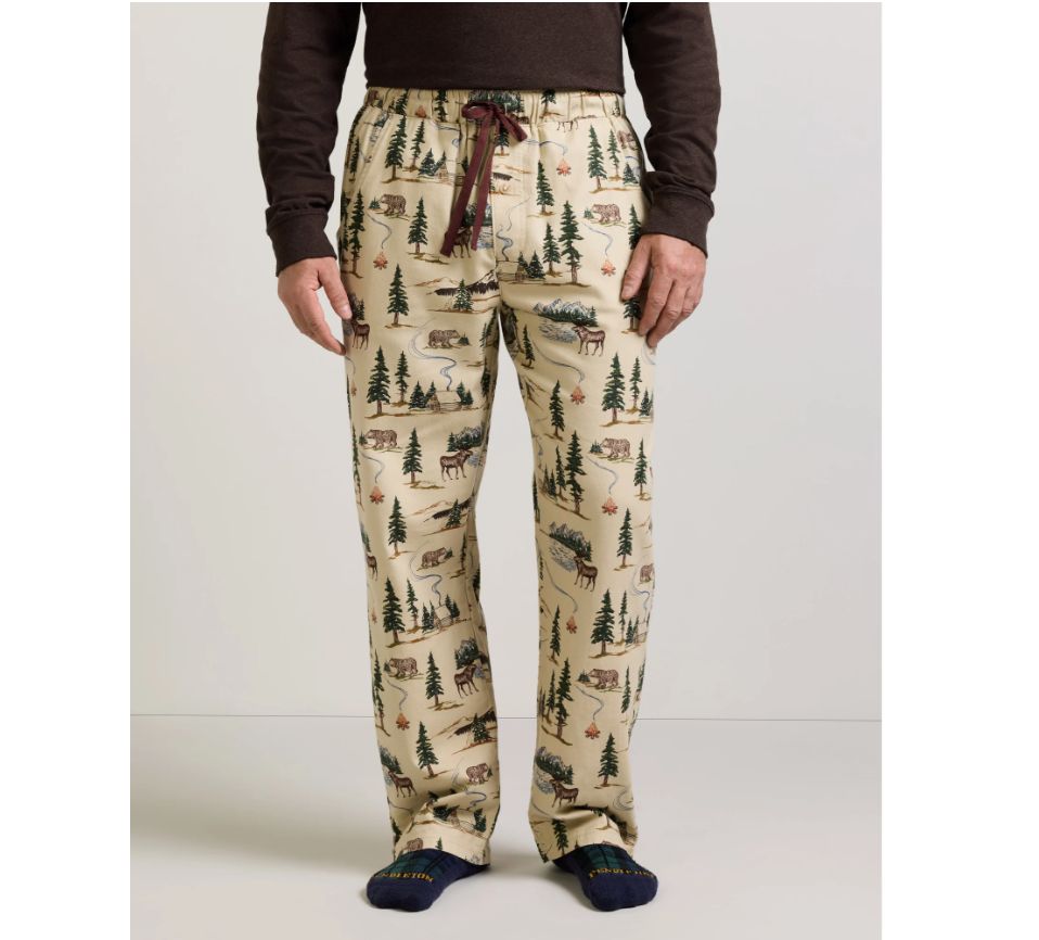 Pendleton Mens' Pajama Pant, Color: Camping Tan, Size: SM