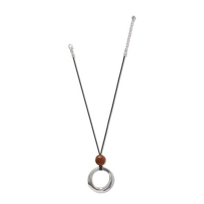 Brighton Cascade Rio Wood Ring Necklace