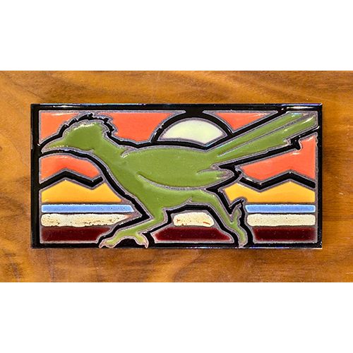 Carly Quinn 3x6 Decorative Tile-Retro Roadrunner Orange
