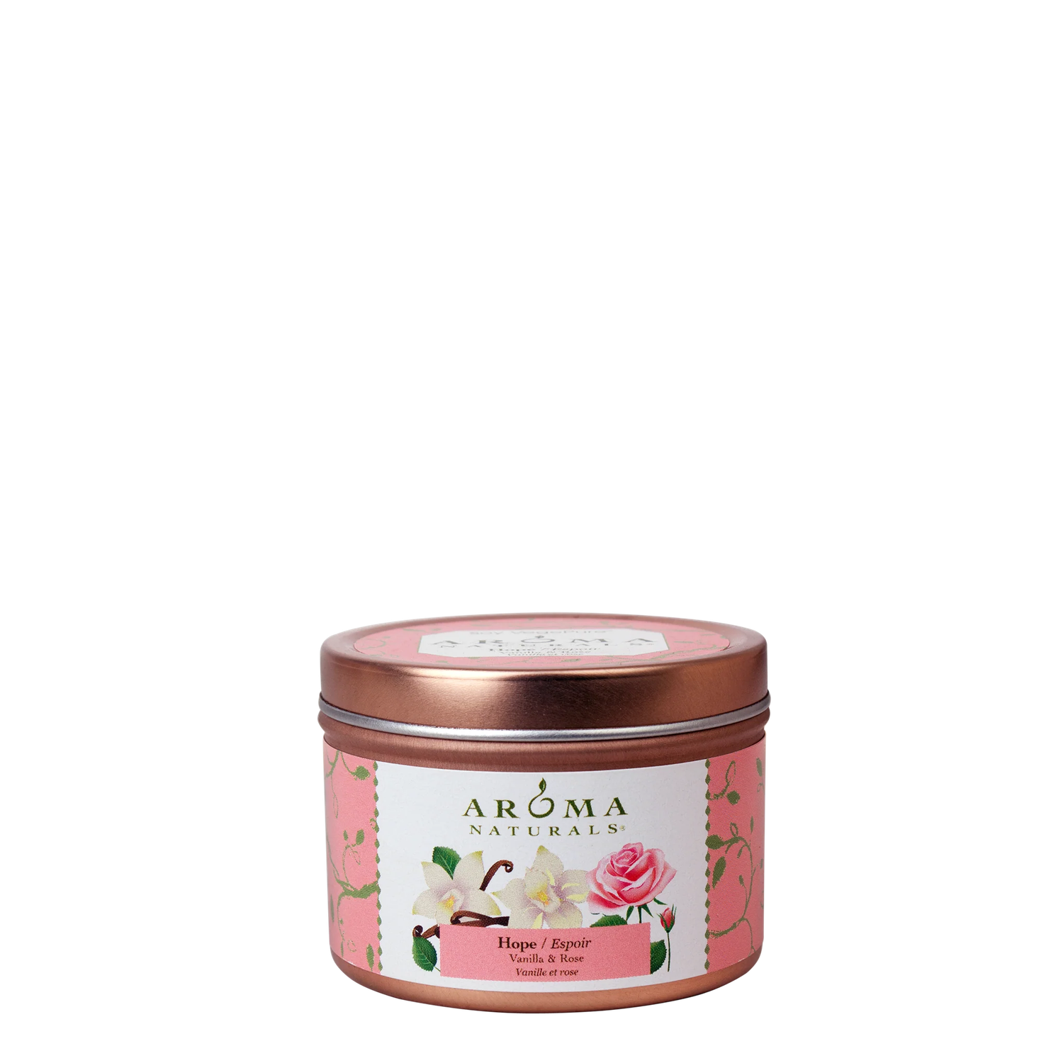 Aroma Naturals Hope Tin Candle-Small, Burn Time: 15 h, Size: 2.8 oz