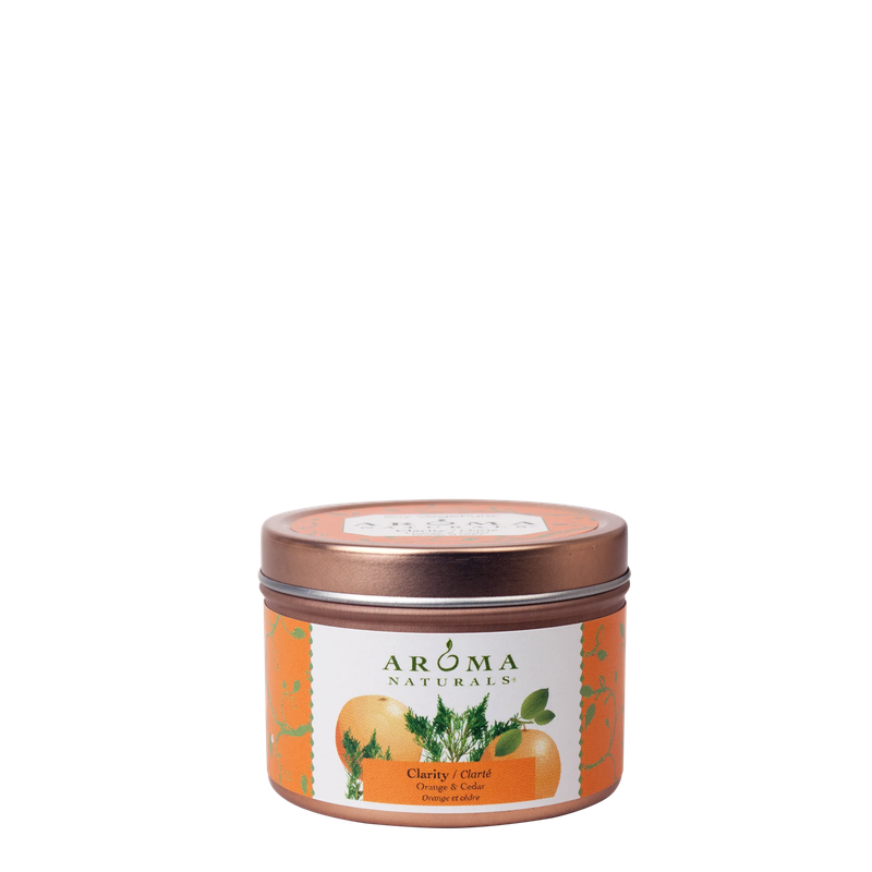 Aroma Naturals Clarity Tin Candle-Small