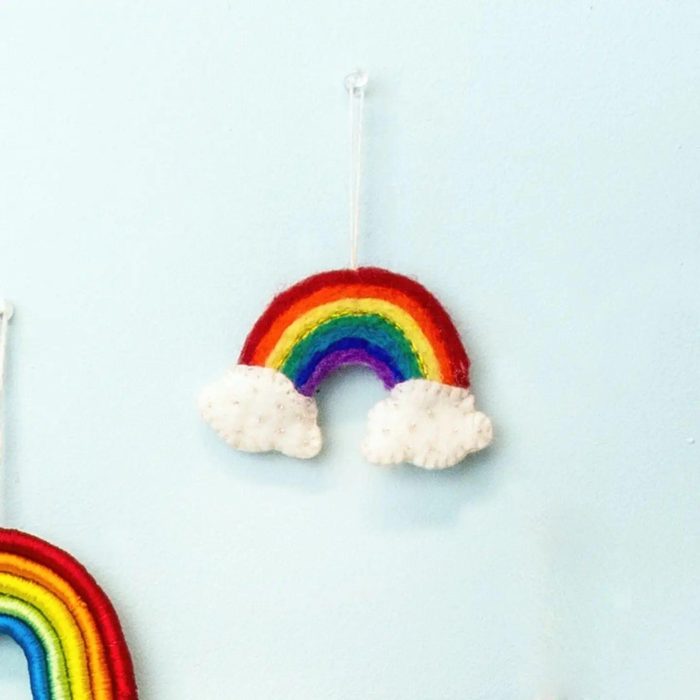 DZI Handmade Bright Rainbow Ornament