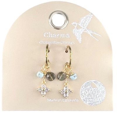 Silver Sparrow Charma Rhinestone &amp; Stone Baubles, Earrings