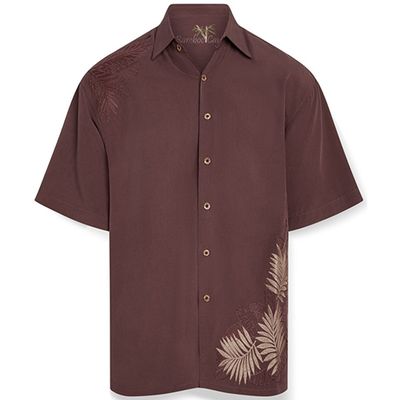 Bamboo Cay Royal Tropical Embroidered Men's Shirt