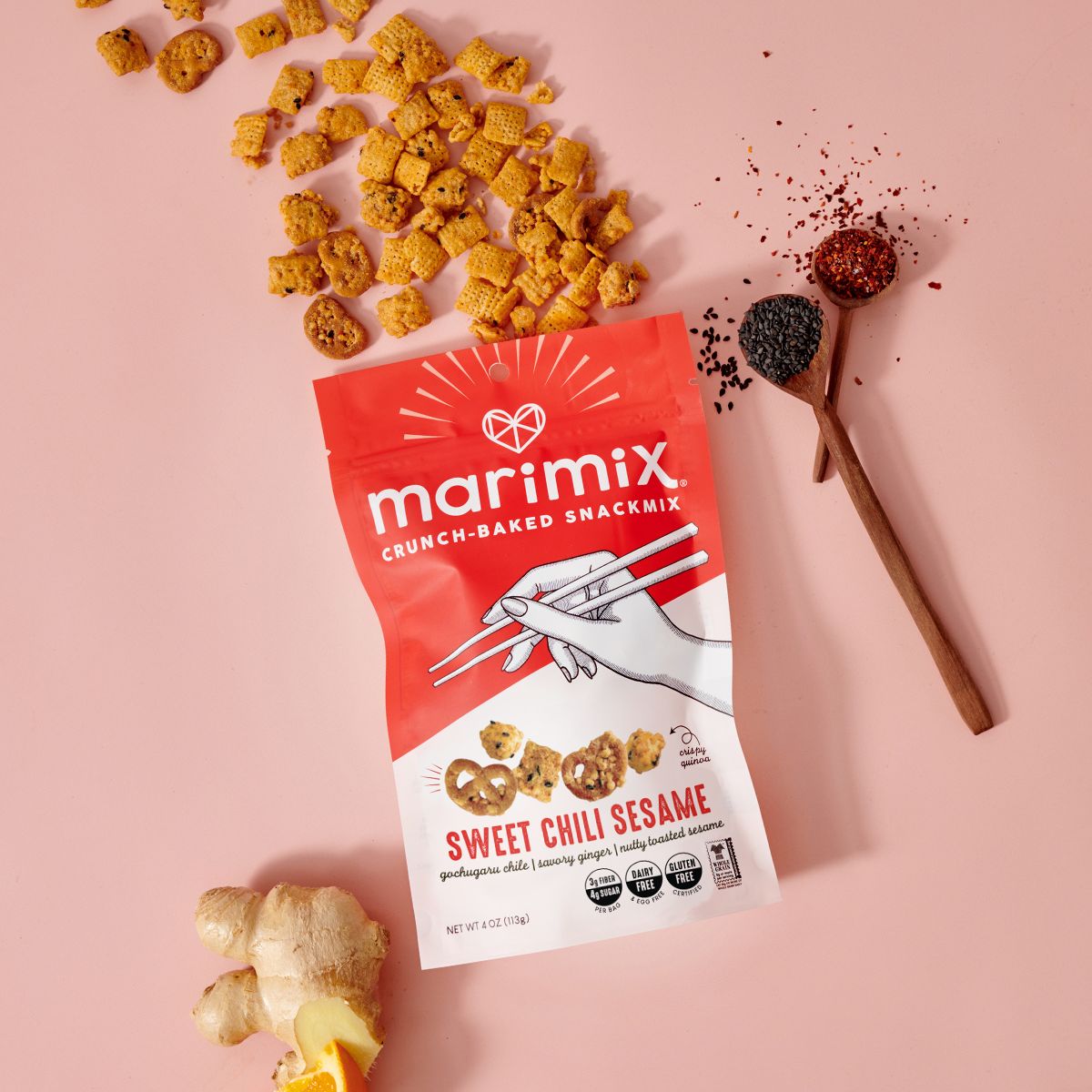 Sweet Chili Sesame Snack Mix
