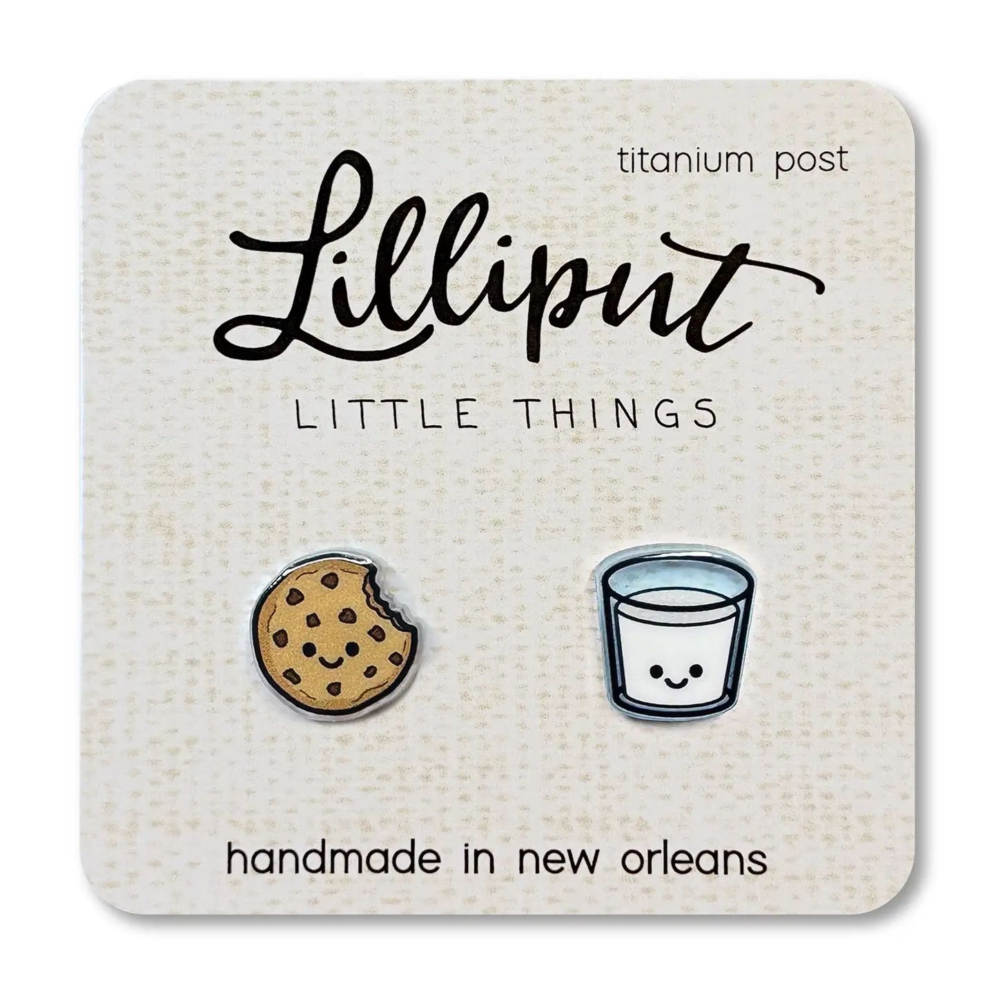 Lilliput Kawaii Milk &amp; Cookie Earrings