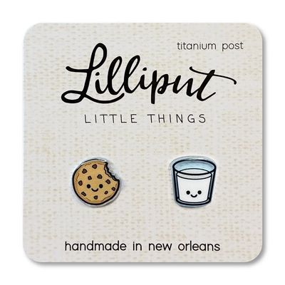 Lilliput Kawaii Milk &amp; Cookie Earrings