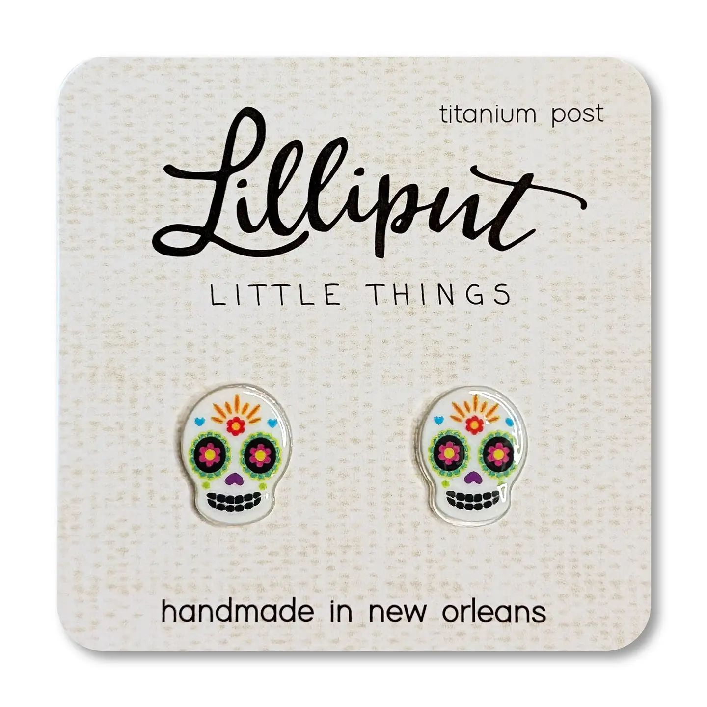Lilliput Sugar Skull Los Muertos Earrings