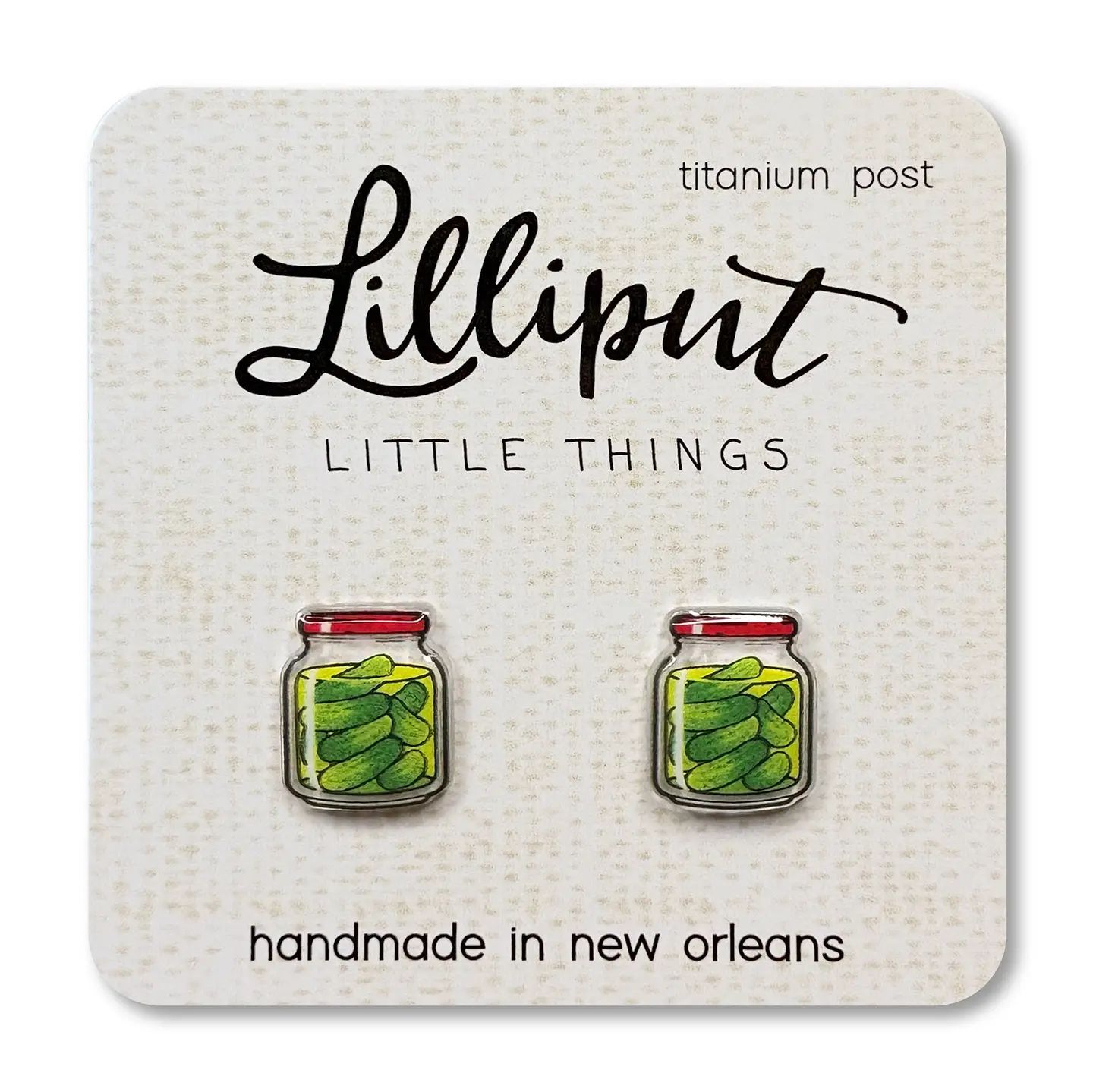 Lillitput Pickle Jar Earrings