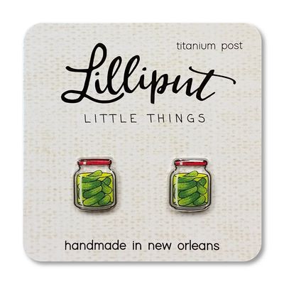 Lillitput Pickle Jar Earrings