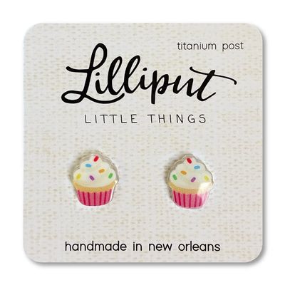 Lilliput Birthday Cupcake Earrings