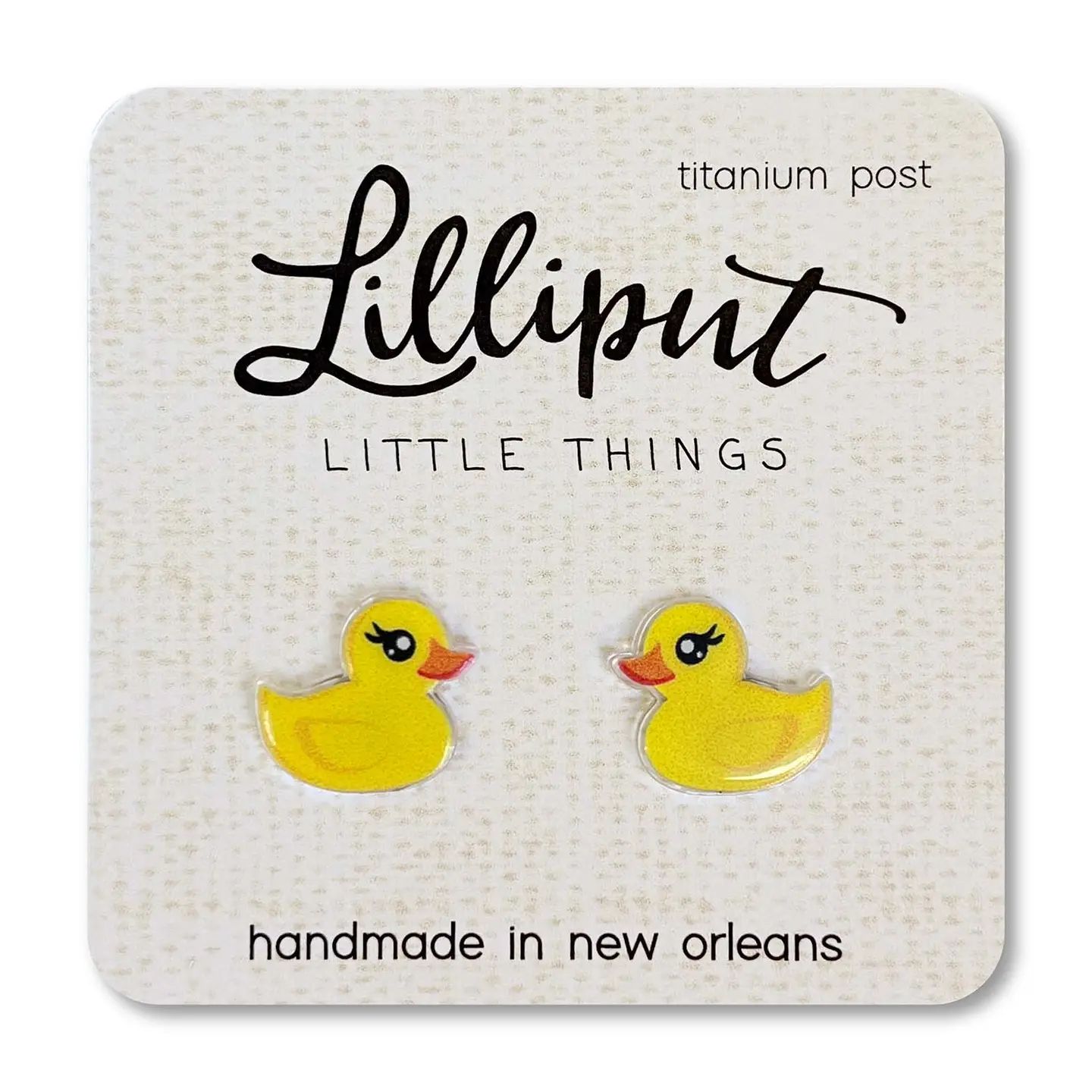 Lilliput Rubber Ducky Earrings