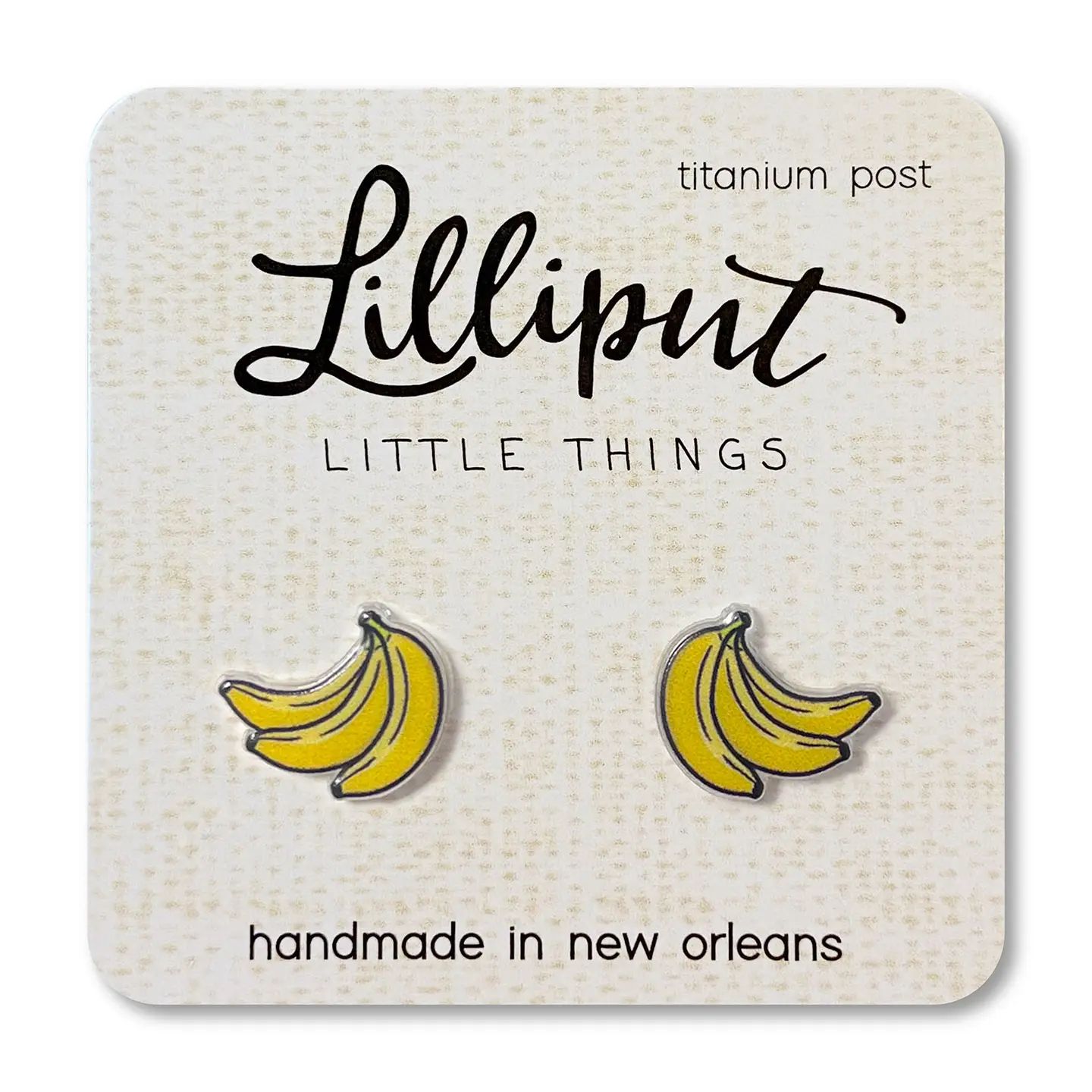 Lilliput Banana Earrings