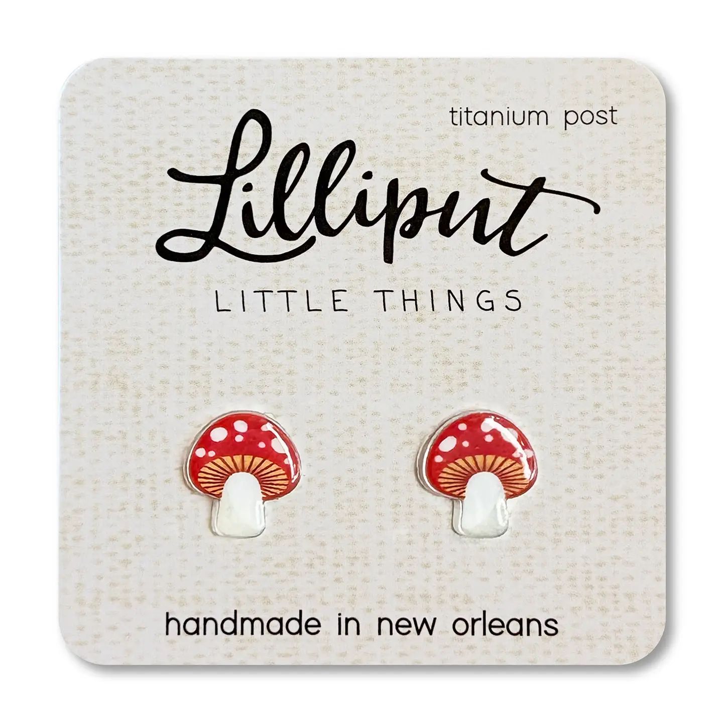Lilliput Mushroom Earrings