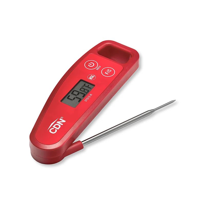 Digital Folding Thermometer, Color: Red