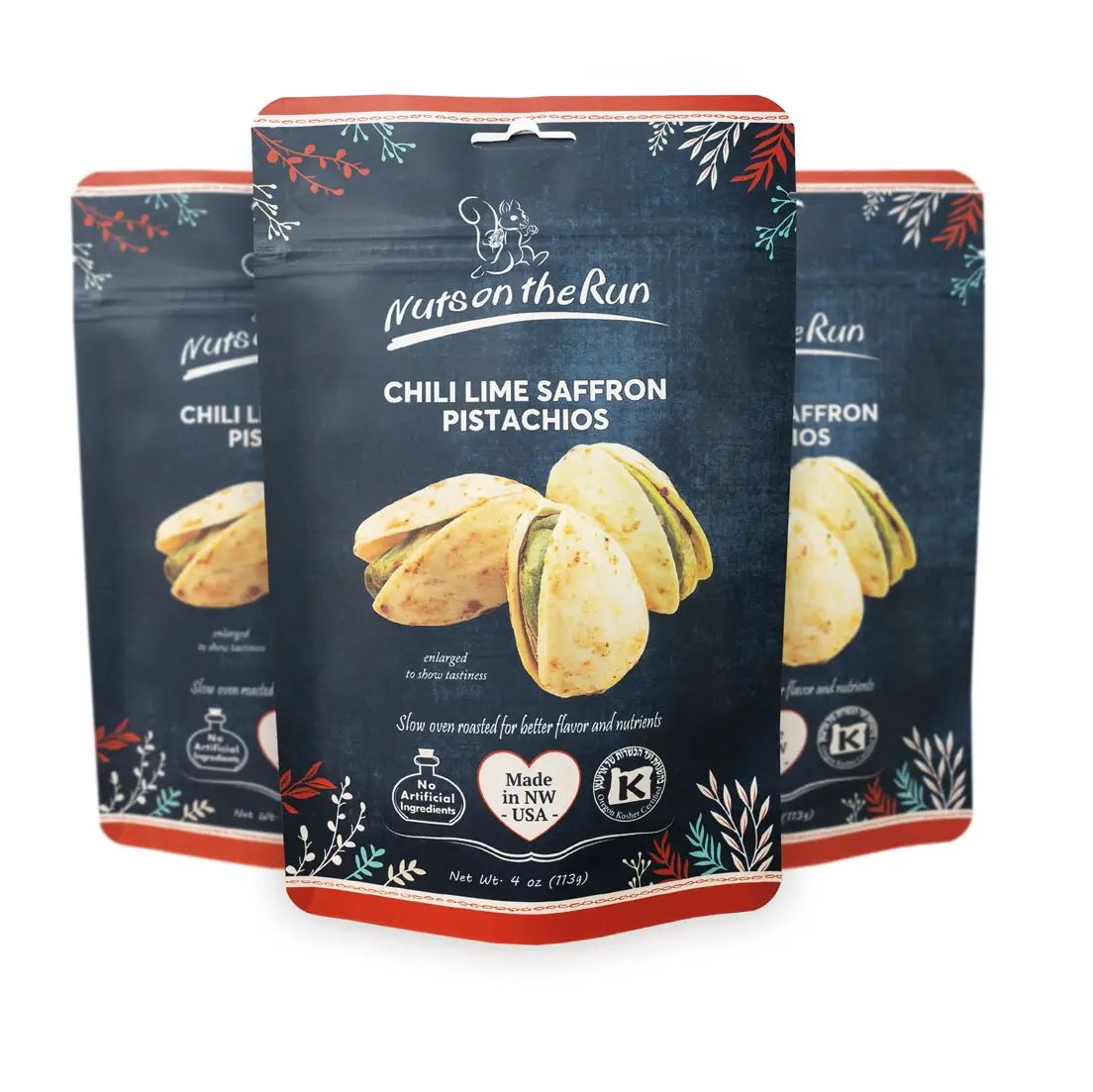 Chili Lime Saffron Pistachios