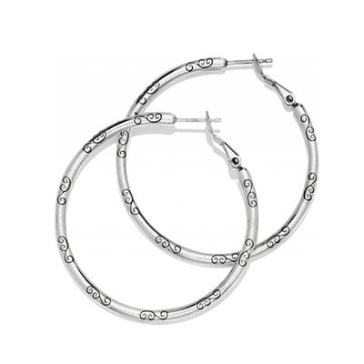 Brighton Large Hoop Charm Earring, Silver