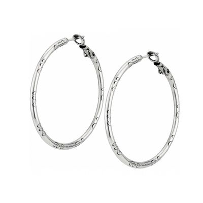 Brighton Large Hoop Charm Earring, Silver