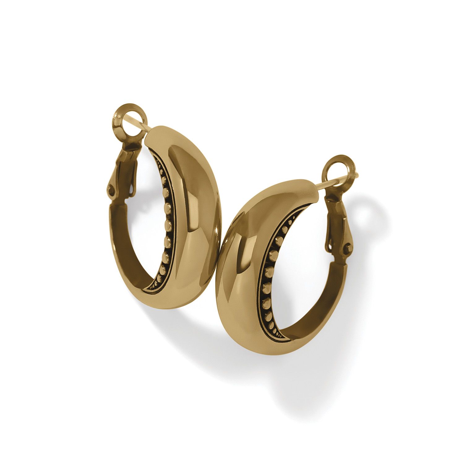 Brighton Pretty Tough Arch Brass Hoop, Color: Brass