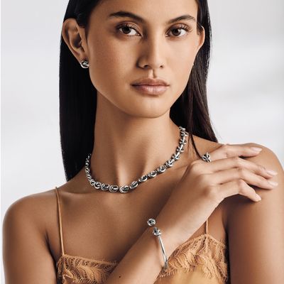 Brighton Interlok Single Knot Open Hinge Bangle