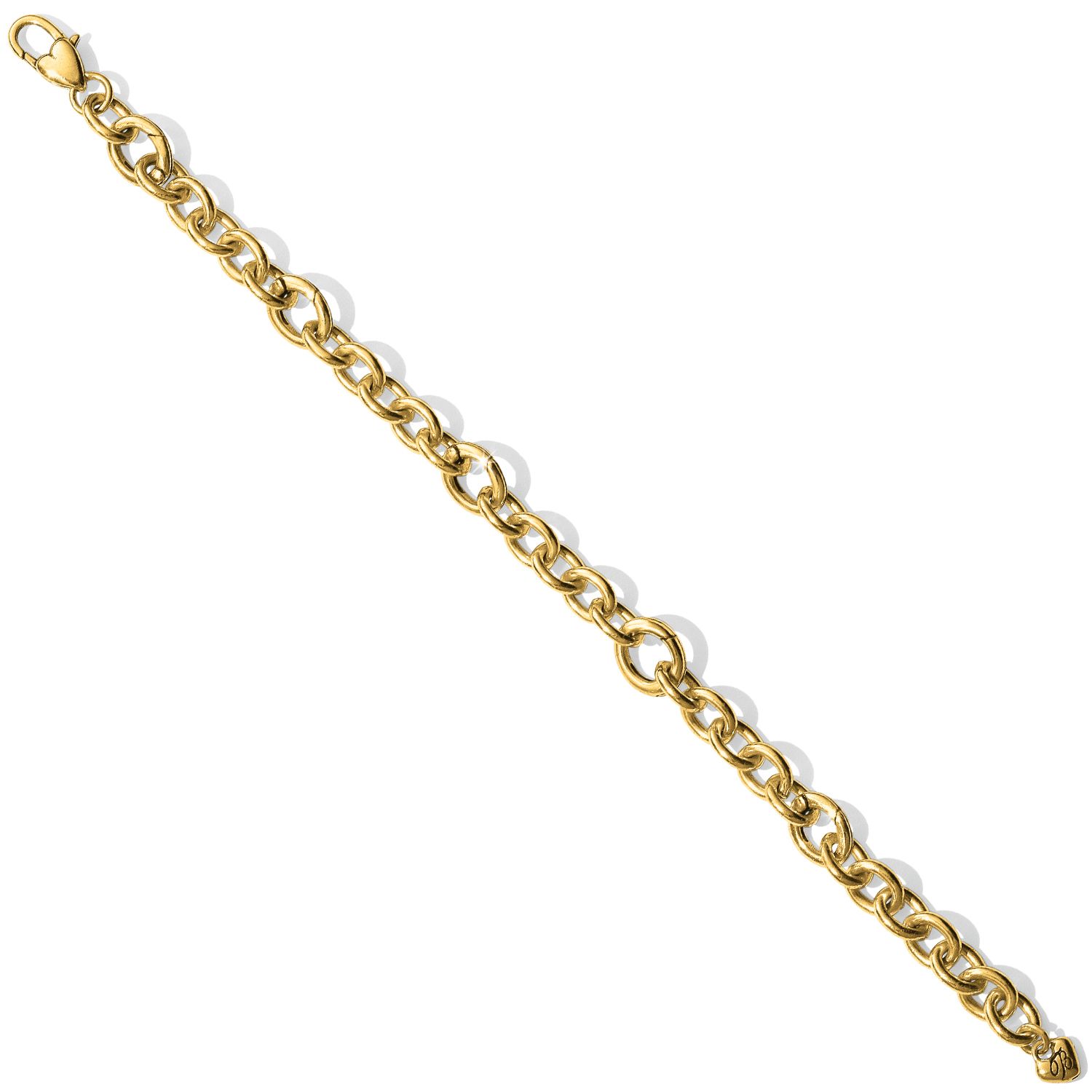 Brighton Luxe Link Gold Charm Bracelet, Color: Gold
